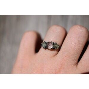 Montana sapphire ring, alternative diamond engagement rings size 5 6 7 8 9 anniv